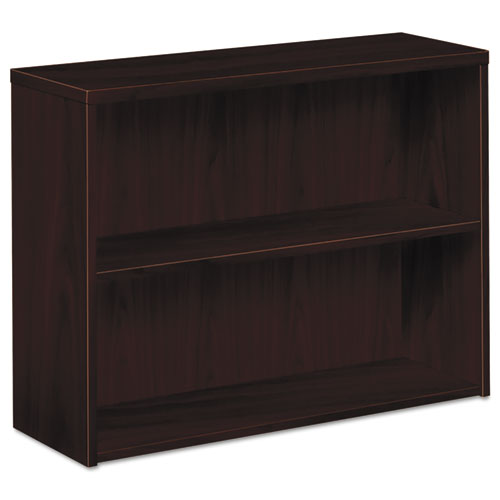 10500 Series Laminate Bookcase, Two-shelf, 36w X 13.13d X 29.63h, Mahogany