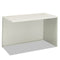 38000 Series Return Shell, Right, 31.75w X 53.19d X 3.75h,silver Mesh/light Gray