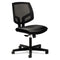 Volt Series Mesh Back Leather Task Chair, Supports Up To 250 Lb, 18.25" To 22" Seat Height, Black