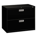 Brigade 600 Series Lateral File, 2 Legal/letter-size File Drawers, Black, 36" X 18" X 28"