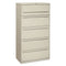 Brigade 700 Series Lateral File, 4 Legal/letter-size File Drawers, 1 File Shelf, 1 Post Shelf, Light Gray, 36" X 18" X 64.25"