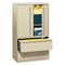 Brigade 700 Series Lateral File, Three-shelf Enclosed Storage, 2 Legal/letter-size File Drawers, Putty, 42" X 18" X 64.25"