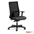 Ignition Series Mesh Mid-back Work Chair, Supports Up To 300 Lb, 17.5" To 22" Seat Height, Iron Ore Seat, Black Back/base