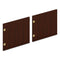 Pair Of Mod Laminate Doors For 72"w Mod Desk Hutch, 17.87 X 14.83, Traditional Mahogany