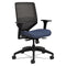 Solve Series Mesh Back Task Chair, Supports Up To 300 Lb, 16" To 22" Seat Height, Midnight Seat, Black Back/base