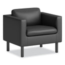 Parkwyn Series Club Chair, 33" X 26.75" X 29", Black Seat, Black Back, Black Base