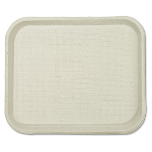 Savaday Molded Fiber Food Trays, 1-compartment, 9 X 12 X 1, White, Paper, 250/carton