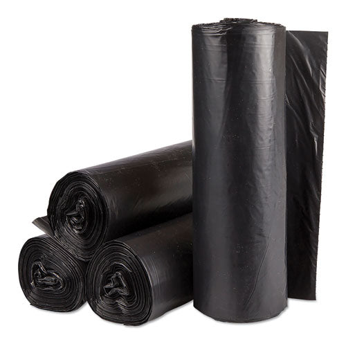 Institutional Low-density Can Liners, 30 Gal, 0.58 Mil, 30" X 36", Black, 25 Bags/roll, 10 Rolls/carton