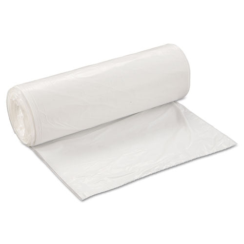 Low-density Commercial Can Liners, 60 Gal, 0.7 Mil, 38" X 58", White, 25 Bags/roll, 4 Rolls/carton