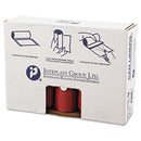 Low-density Commercial Can Liners, 45 Gal, 1.3 Mil, 40" X 46", Red, 100/carton