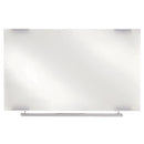 Clarity Glass Dry Erase Board With Aluminum Trim, 48 X 36, White Surface
