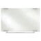 Clarity Glass Dry Erase Board With Aluminum Trim, 60 X 36, White Surface