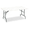 Indestructable Industrial Folding Table, Rectangular Top, 1,200 Lb Capacity, 60w X 30d X 29h, Platinum