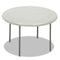 Indestructable Classic Folding Table, Round Top, 200 Lb Capacity, 48" Diameter X 29h, Platinum