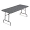 Indestructable Classic Bi-folding Table, Rectangular, 250 Lb Capacity, 60w X 30d X 29h, Charcoal