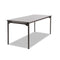 Maxx Legroom Wood Folding Table, Rectangular Top, 72w X 30d X 29.5h, Gray/charcoal