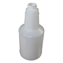 Plastic Bottles With Graduations, 24 Oz, Clear, 24/carton