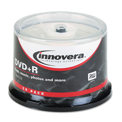 Dvd+r Recordable Disc, 4.7 Gb, 16x, Spindle, Silver, 50/pack