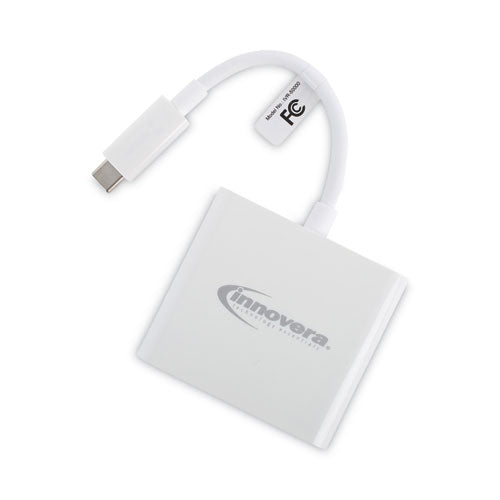 Usb Type-c Hdmi Multiport Adapter, Hdmi/usb-c/usb 3.0, 0.65 Ft, White