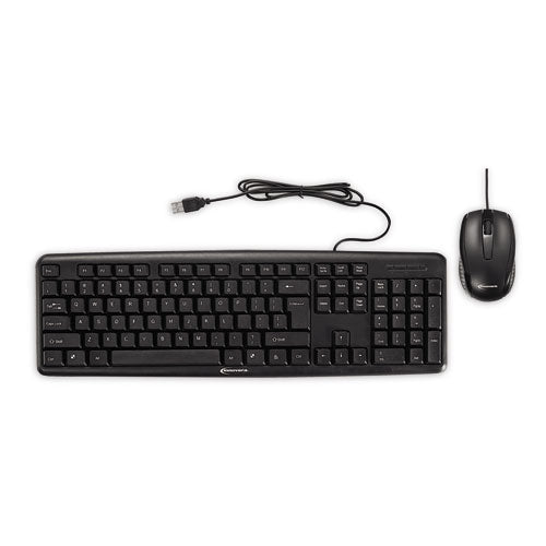 Slimline Keyboard And Mouse, Usb 2.0, Black