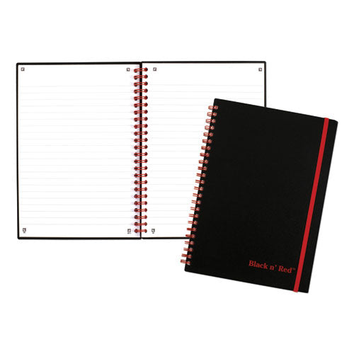 Flexible Cover Twinwire Notebooks, Scribzee Compatible, 1-subject, Wide/legal Rule, Black Cover, (70) 8.25 X 5.63 Sheets