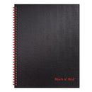 Hardcover Twinwire Notebooks, Scribzee Compatible, 1-subject, Wide/legal Rule, Black Cover, (70) 11 X 8.5 Sheets