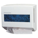 Scottfold Compact Towel Dispenser, 10.75 X 4.75  X 9, Pearl White