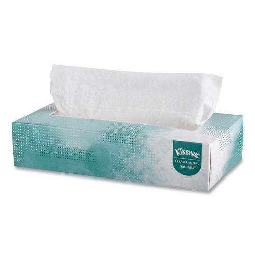 Naturals Facial Tissue For Business, Flat Box, 2-ply, White, 125 Sheets/box