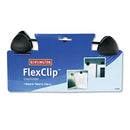 Flexclip Gooseneck Copyholder, Monitor/laptop Mount, Plastic, Black