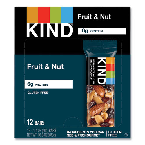 Fruit And Nut Bars, Fruit And Nut Delight, 1.4 Oz, 12/box