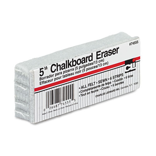 5-inch Chalkboard Eraser, 5" X 2" X 1"