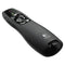 R400 Wireless Presentation Remote With Laser Pointer, Class 2, 50 Ft Range, Matte Black