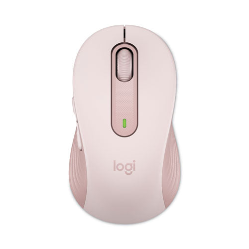 Signature M650 Wireless Mouse, Medium, 2.4 Ghz Frequency, 33 Ft Wireless Range, Right Hand Use, Rose