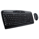 Mk320 Wireless Keyboard + Mouse Combo, 2.4 Ghz Frequency/30 Ft Wireless Range, Black