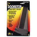 Giant Foot Doorstop, No-slip Rubber Wedge, 3.5w X 6.75d X 2h, Brown