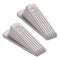 Big Foot Doorstop, No Slip Rubber Wedge, 2.25w X 4.75d X 1.25h, Beige, 2/pack