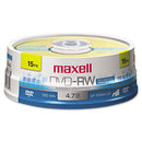 Dvd-rw Rewritable Disc, 4.7 Gb, 2x, Spindle, Gold, 15/pack