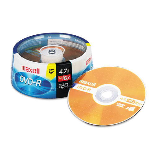 Dvd-r Recordable Disc, 4.7 Gb, 16x, Spindle, Gold, 15/pack