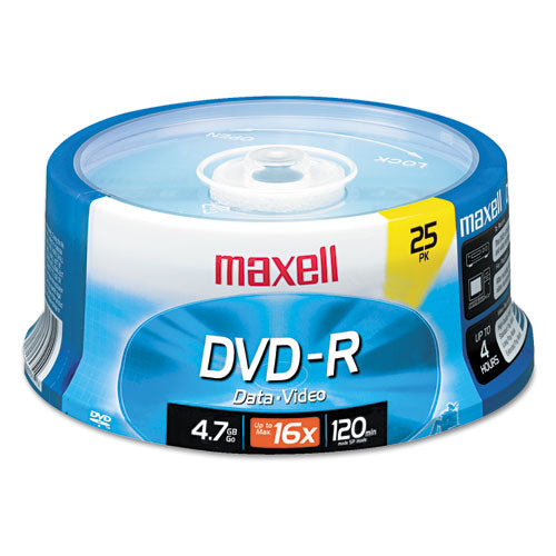 Dvd-r Recordable Disc, 4.7 Gb, 16x, Spindle, Gold, 25/pack