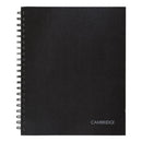 Hardbound Notebook With Pocket, 1-subject, Wide/legal Rule, Black Cover, (96) 11 X 8.5 Sheets