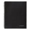 Hardbound Notebook With Pocket, 1-subject, Wide/legal Rule, Black Cover, (96) 11 X 8.5 Sheets