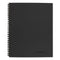 Wirebound Guided Meeting Notes Notebook, 1-subject, Meeting-minutes/notes Format, Dark Gray Cover, (80) 11 X 8.25 Sheets