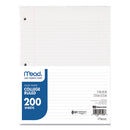 Filler Paper, 3-hole, 8.5 X 11, College Rule, 200/pack