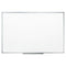 Dry Erase Board With Aluminum Frame, 36 X 24, Melamine White Surface, Silver Aluminum Frame