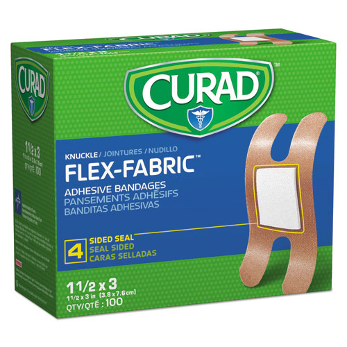 Flex Fabric Bandages, Knuckle, 1.5 X 3, 100/box