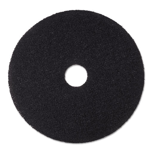 Low-speed Stripper Floor Pad 7200, 19" Diameter, Black, 5/carton