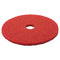 Low-speed Buffer Floor Pads 5100, 20" Diameter, Red, 5/carton