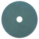 Ultra High-speed Floor Burnishing Pads 3100, 27" Diameter, Aqua, 5/carton