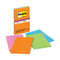 Pads In Energy Boost Collection Colors, Note Ruled, 5" X 8", 45 Sheets/pad, 4 Pads/pack