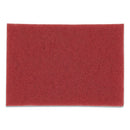 Low-speed Buffer Floor Pads 5100, 20 X 14, Red, 10/carton